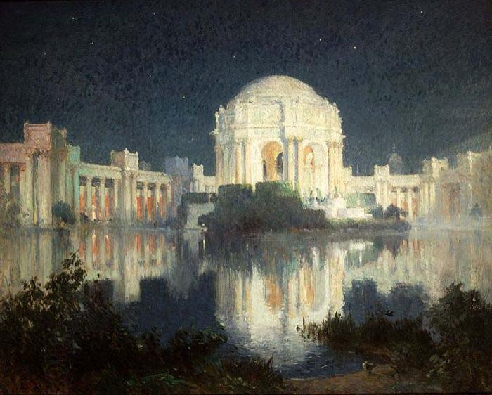 Colin Campbell Cooper Painting of the Palace of Fine Arts in San Francisco, c. 1915 oil painting picture